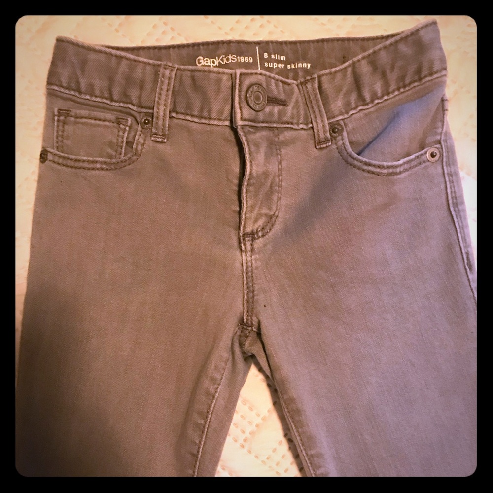 Boys Gray super skinny denim pants